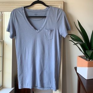 MADEWELL hi-line blue short sleeve t-shirt (size small) ✨